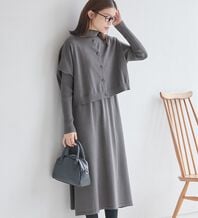 Viola e Viola（ヴィオラ エ ヴィオラ）の「２点セットニットワンピース【新色・サイズ追加】（ニットワンピース）」