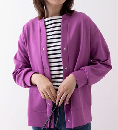 BELLUNA（ベルーナ）の「リップル素材ボタン使いカーディガン（その他カーディガン）」