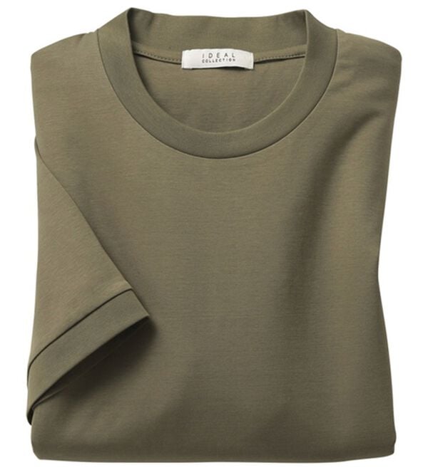 「ジャケットスタイルが決まる専用Ｔシャツ（メンズＴシャツ）」｜カーキ