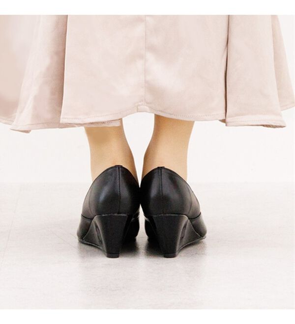 BELLUNA（ベルーナ）の「日本製牛革使いフィットパンプス（パンプス）」｜詳細画像