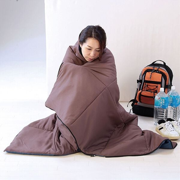 「炭のチカラで抗菌防臭　備長炭わた寝袋（防災グッズ・防犯グッズ）」｜詳細画像