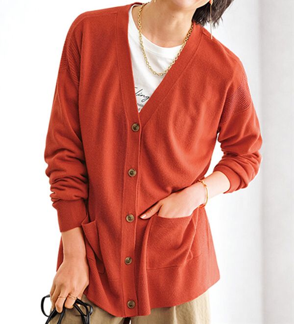 バトナー　限定品　BATONER カシミヤ　赤ニット　カウチン　ジップカーデガン バトナー 希BATONER カシミヤ 赤ニット カウチン ジップ