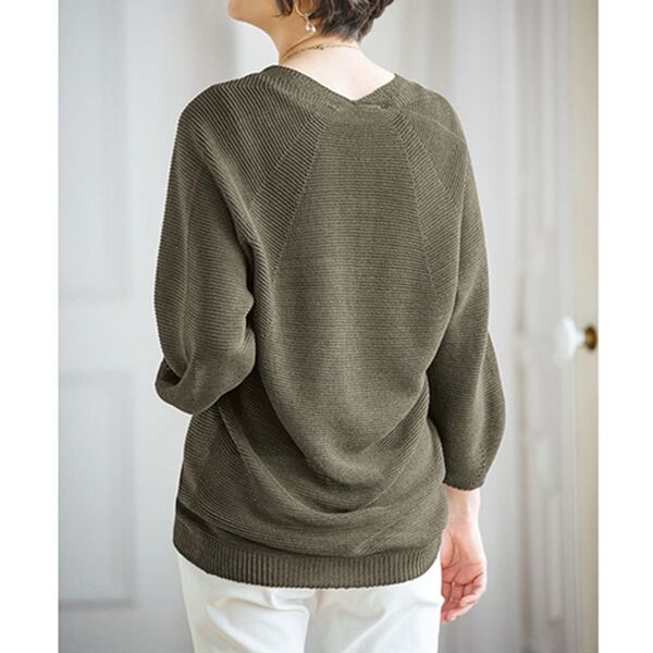 BELLUNA（ベルーナ）の「抄繊糸使いホールガーメントプルオーバー（ニット・セーター）」｜詳細画像