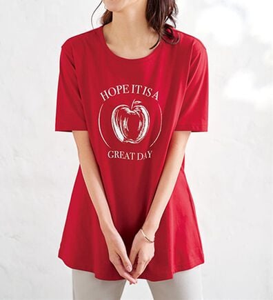 BELLUNA（ベルーナ）の「綿１００％プリントＴシャツ（Tシャツ）」