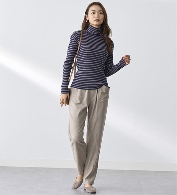 BELLUNA（ベルーナ）の「綿１００％やわらかゆるパンツ（フルレングスパンツ）」｜詳細画像