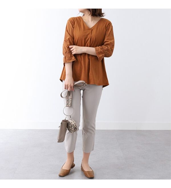 BELLUNA（ベルーナ）の「ウルトラ美脚ストレッチアンクルパンツ（クロップドパンツ）」｜詳細画像