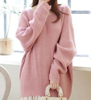 alotta（アロッタ）の「もっちりゆるニットトップス（ニット・セーター）」｜詳細画像