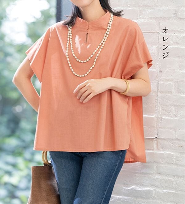 ルフラン（ルフラン）の「＜マジックスリム＞二の腕ほっそり見せブラウス（ブラウス）」｜詳細画像