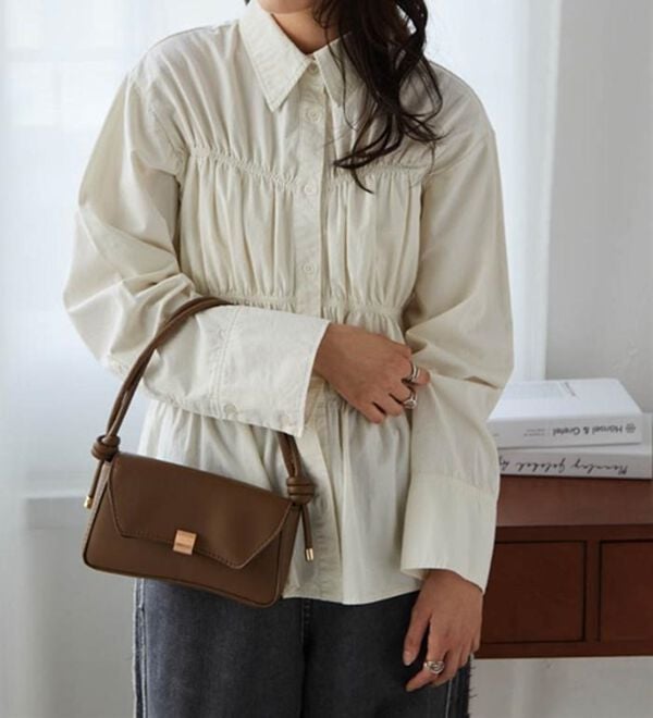 RANAN（ラナン）の「ライトデニムシャーリングデザインシャツブルー（シャツ）」｜詳細画像