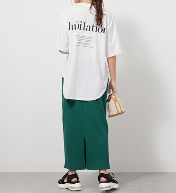 GeeRA（ジーラ）の「プリントチュニックＴシャツ（カットソー）」｜詳細画像