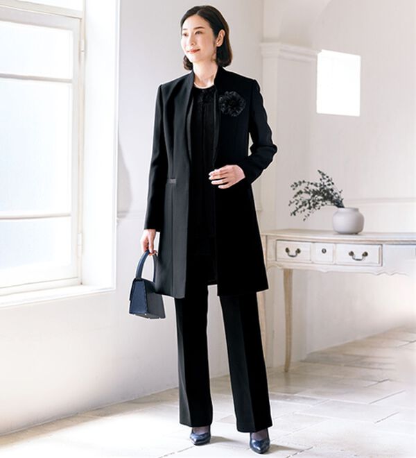 ルフラン（ルフラン）の「ロング丈すっぽりジャケット（ブラックフォーマル（喪服・礼服））」｜詳細画像