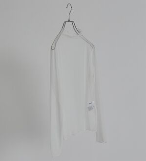 BELLUNA（ベルーナ）の「【低身長さん向け】ドット柄チュールインナー（カットソー）」｜オフ白