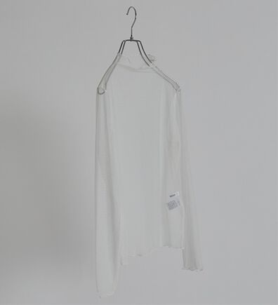 BELLUNA（ベルーナ）の「【低身長さん向け】ドット柄チュールインナー（カットソー）」