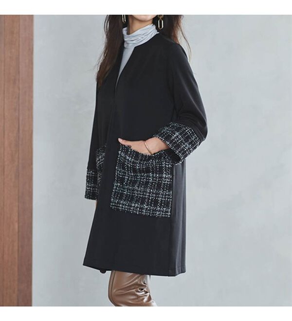 RANAN（ラナン）の「ツイードコンビミニワンピ（チュニック）」｜詳細画像