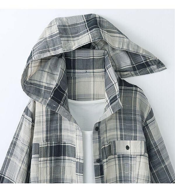 BELLUNA（ベルーナ）の「シャーリングドビー素材日差し対策パーカー（パーカー）」｜詳細画像