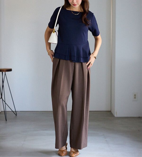 alotta（アロッタ）の「スクエアネックティアードトップス（カットソー）」｜詳細画像