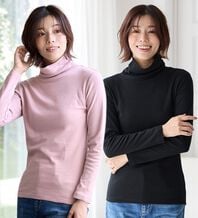 LAVIENNE（ラヴィエンヌ）の「【医師オススメ】綿１００％吸湿発熱あったかインナー　タートルネックインナー長袖（肌着・インナーウェア）」