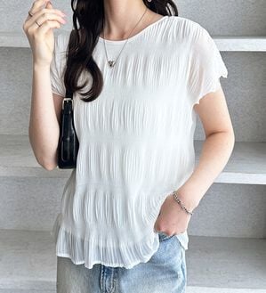 GeeRA（ジーラ）の「前後２ＷＡＹシアーシャーリングブラウス（ブラウス）」｜詳細画像