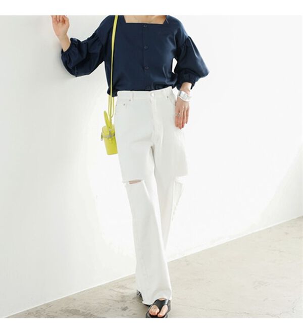 GeeRA（ジーラ）の「タック袖ブラウス（ブラウス）」｜詳細画像