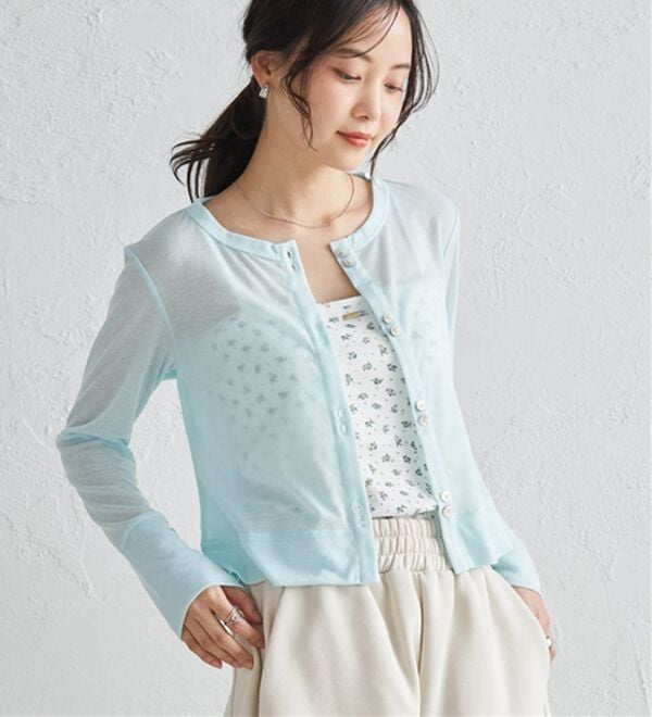 RANAN（ラナン）の「シアーリブカーディガン（その他カーディガン）」｜詳細画像