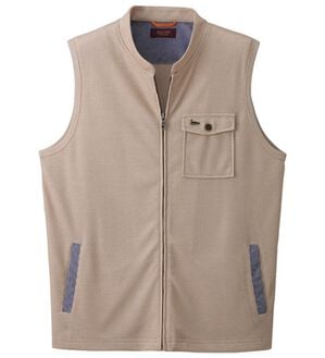 「＜デコイ＞サッと羽織れるスタイリッシュベスト（メンズベスト）」｜ベージュ杢