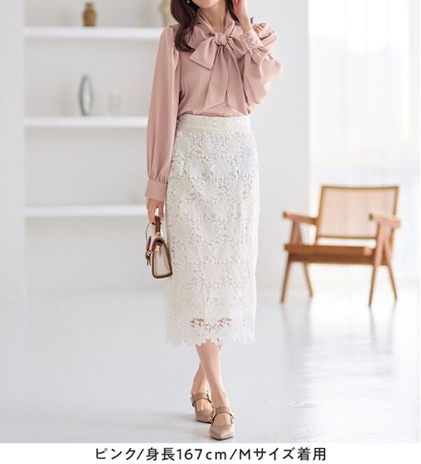 alotta（アロッタ）の「ボウタイデザインブラウス（ブラウス）」｜詳細画像