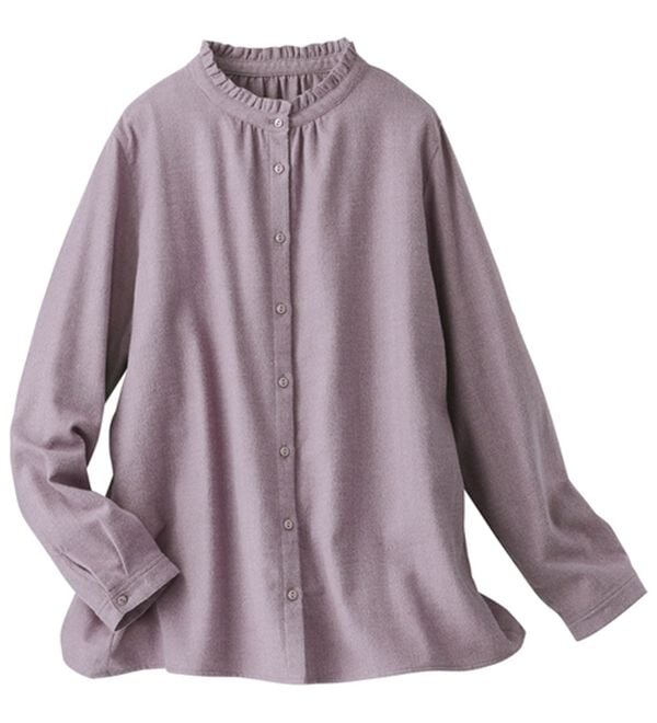 BELLUNA（ベルーナ）の「《ＨｕｇＲｅａｍコットン》フリル衿ブラウス（ブラウス）」｜詳細画像