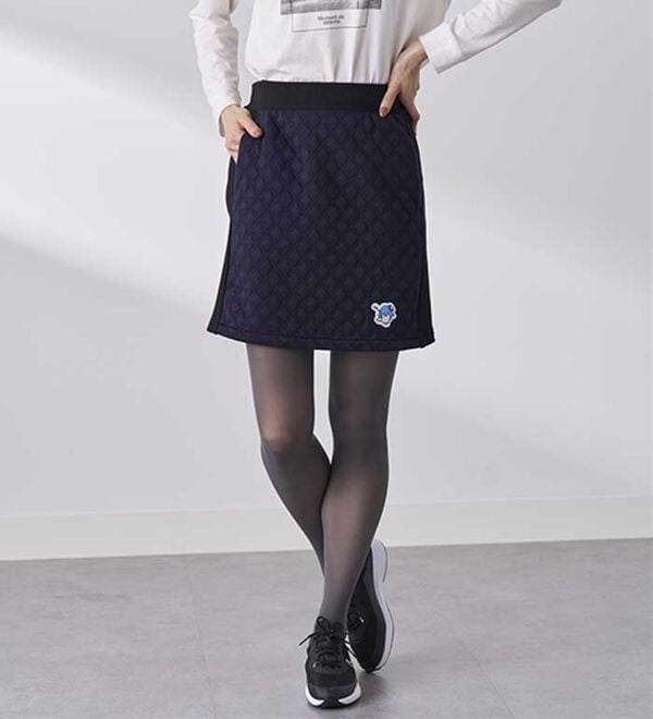 BELLUNA（ベルーナ）の「【タキシードサム】リブ切替キルト風スカート（ミニスカート）」｜詳細画像