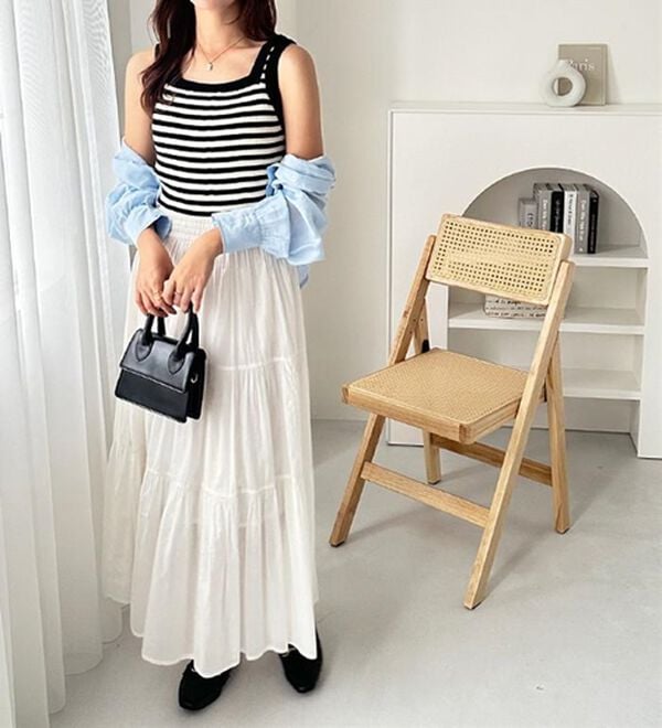 GeeRA（ジーラ）の「２ＷＡＹ配色ニットタンクトップ（ニット・セーター）」｜詳細画像