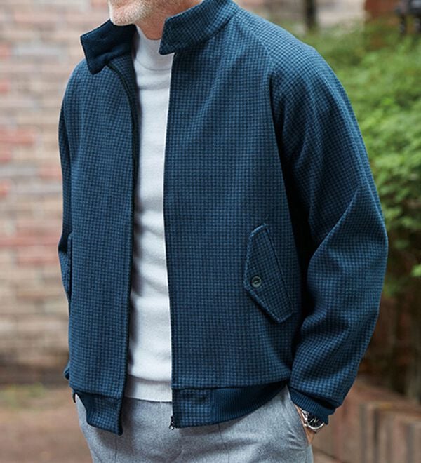 「メルトンジャージスイングトップ（メンズジャケット）」｜詳細画像