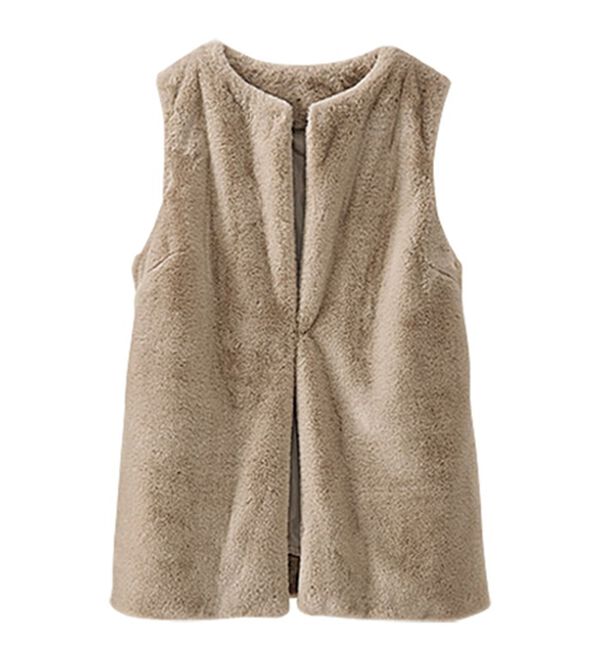 BELLUNA（ベルーナ）の「ホック付き！着映えるファーベスト（ベスト）」｜詳細画像