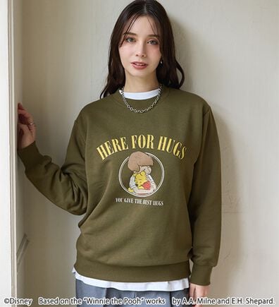 BELLUNA（ベルーナ）の「＜Ｄｉｓｎｅｙ＞【プー】プリント裏起毛トレーナー（トレーナー・スウェット）」