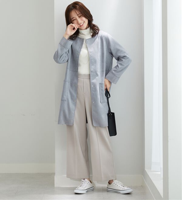 BELLUNA（ベルーナ）の「フェイクスエード切替デザインジャケット（その他ジャケット）」｜詳細画像