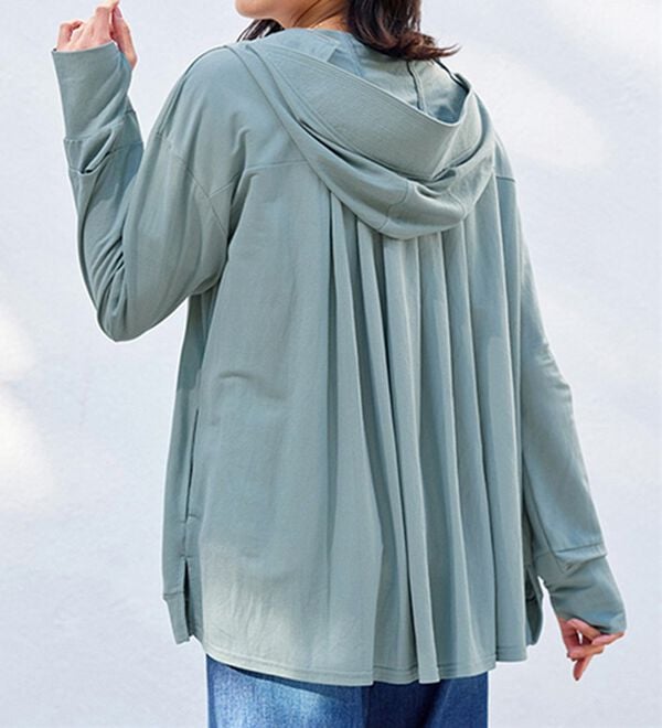 BELLUNA（ベルーナ）の「【接触冷感】絶対に焼けたくない！後プリーツＵＶパーカー（パーカー）」｜詳細画像