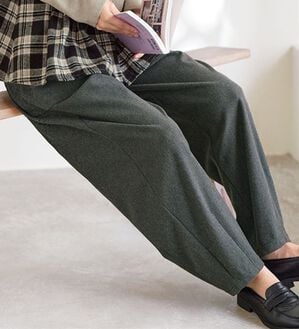 BELLUNA（ベルーナ）の「ウーリッシュジャージーコロンパンツ（フルレングスパンツ）」｜杢チャコール