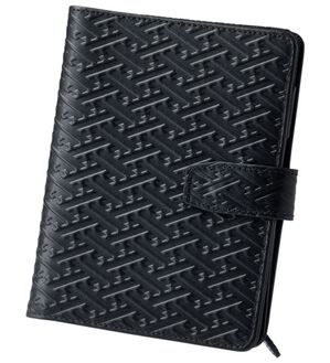 「常陸国（ひたちのくに）出雲大社　祈祷・健康祈願お薬手帳（メンズ財布・パスケース）」｜漆黒(しっこく)