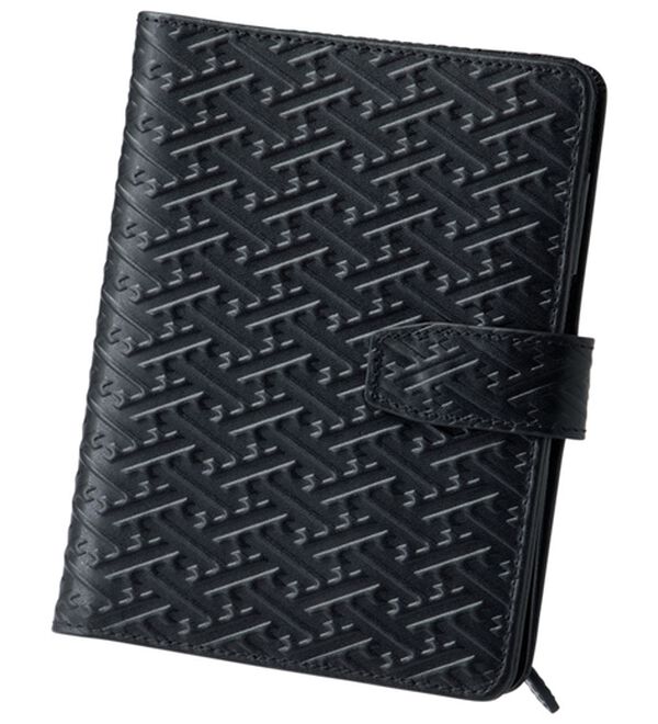 「常陸国（ひたちのくに）出雲大社　祈祷・健康祈願お薬手帳（メンズ財布・パスケース）」｜漆黒(しっこく)