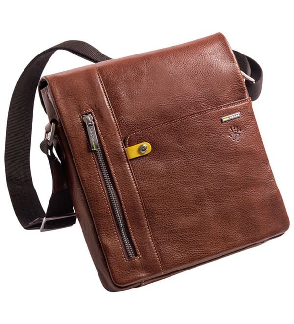 「バケッタレザーフラップショルダー（メンズショルダーバッグ）」｜詳細画像