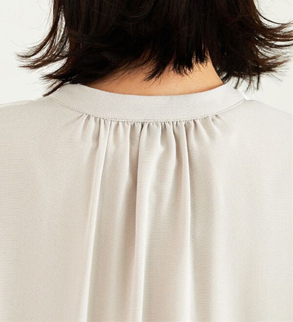 とろみ素材ポケットデザインブルゾン - ベルーナ【公式】