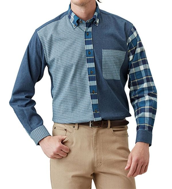 「着心地快適ストレッチネルシャツ（メンズシャツ）」｜詳細画像