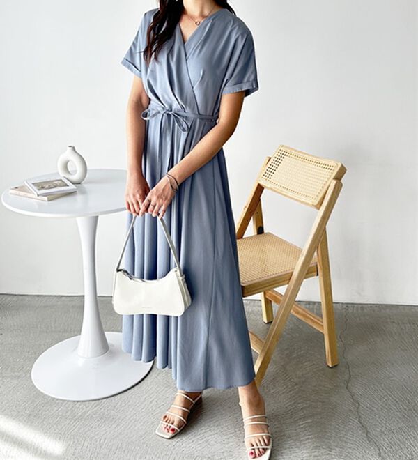 GeeRA（ジーラ）の「カシュクールフレアーワンピース（その他ワンピース）」｜詳細画像