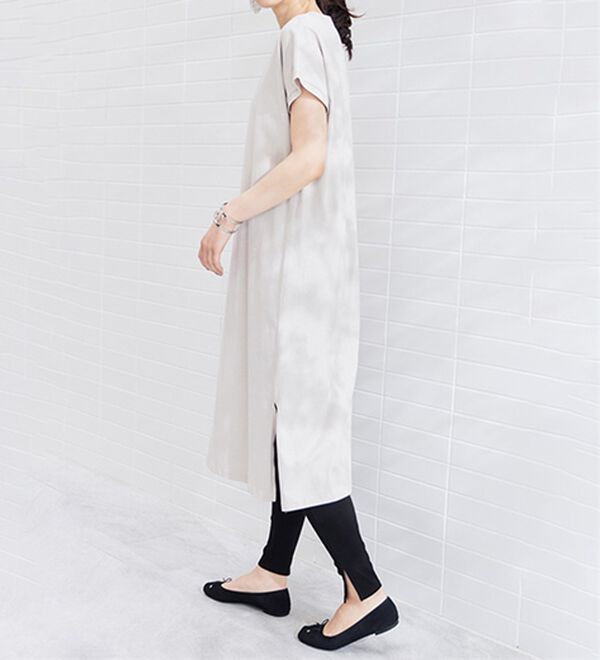 RANAN（ラナン）の「【レギンス付】＜ＢＣ＞綿１００％ひんやりワンピース（その他ワンピース）」｜詳細画像