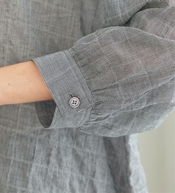 BELLUNA（ベルーナ）の「綿混テンセルぽこぽこシアーシャツチュニック（チュニック）」｜詳細画像