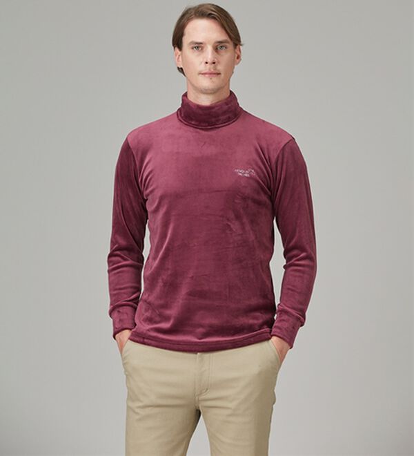 「【３色組】＜アーノルド　パーマー＞上品仕様の暖か両面起毛タートルネック（メンズカットソー）」｜詳細画像