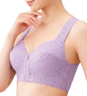 「【３色組】ＮＥＷ背筋きれい綿混前開きブラ（ブラジャー）」｜詳細画像