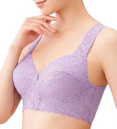 「【３色組】ＮＥＷ背筋きれい綿混前開きブラ（ブラジャー）」
