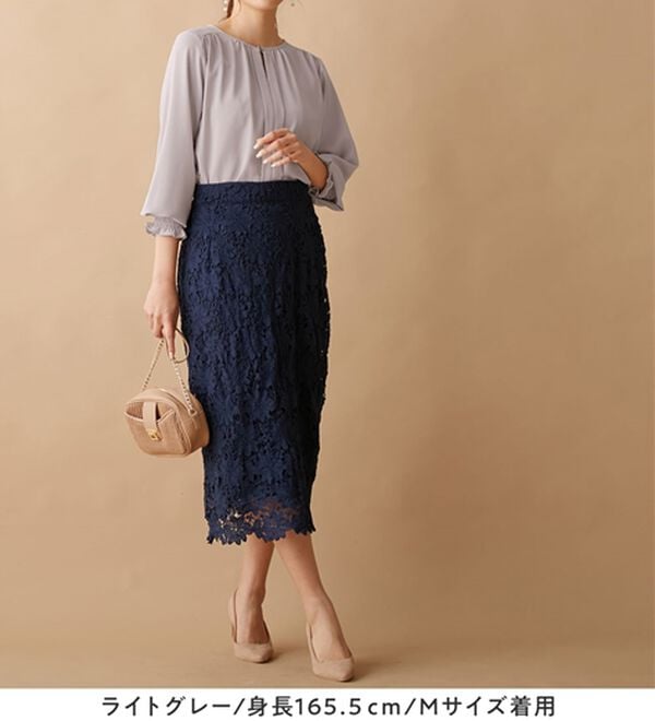 alotta（アロッタ）の「前後２ＷＡＹギャザーブラウス（ブラウス）」｜詳細画像