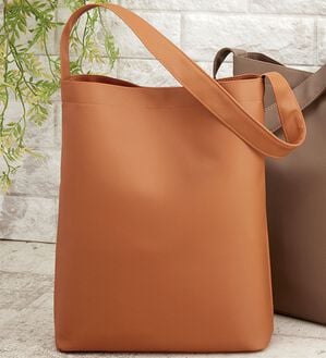 「手軽なワンハンドルデイリーバッグ（トートバッグ）」｜キャメル