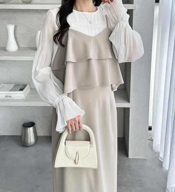 GeeRA（ジーラ）の「フリルキャミワンピース（カットソーワンピース）」｜詳細画像