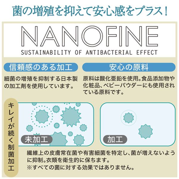 BELLUNA（ベルーナ）の「ヒンヤリ制菌加工綿１００％プルオーバー（カットソー）」｜詳細画像